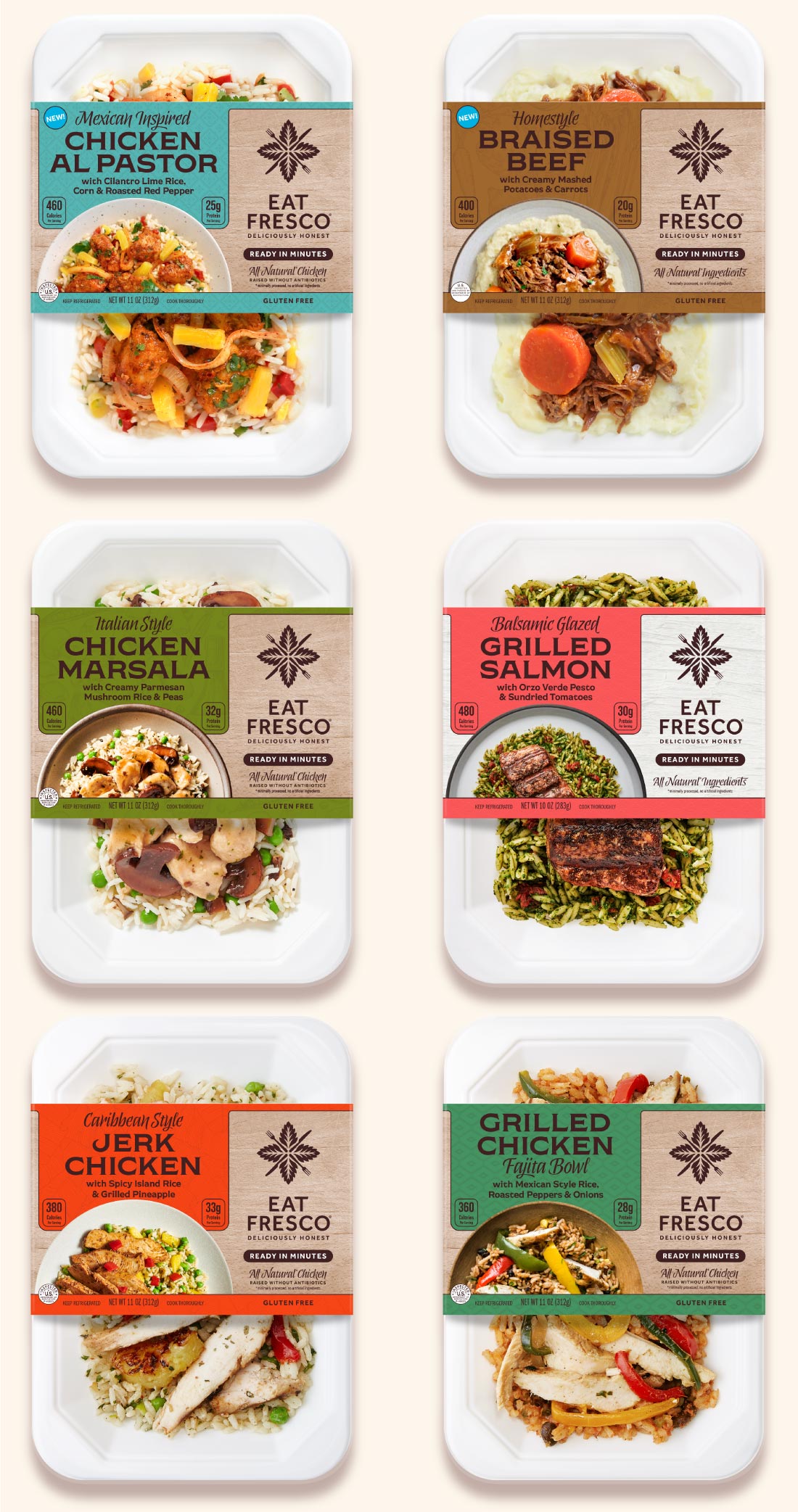 Eat Fresco Prepackaged Heat & Eat Entrees