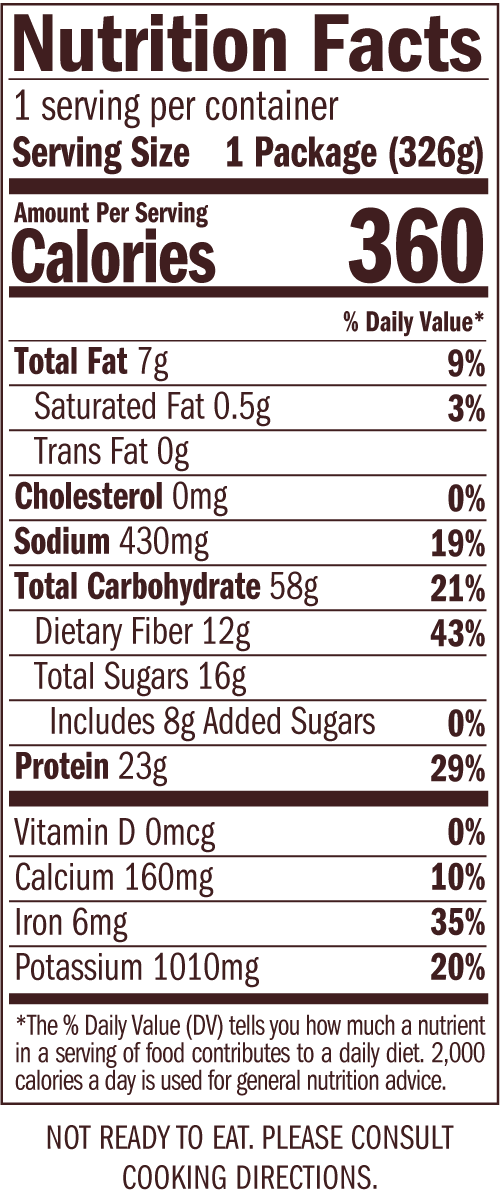 Milk Free Nutrition Facts