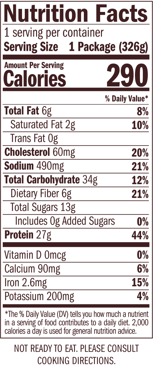 Soy Free Nutrition Facts