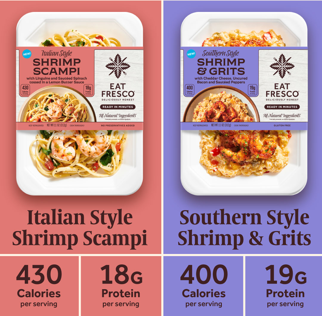 Eat Fresco - New Shrimp Scampi and Shrimp & Grits entrees